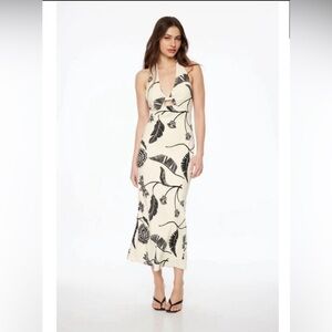 dynamite halter linen maxi dress